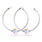 Rainbow Supernova | Silver | Galaxy Glass Hoop Earrings