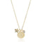 Gemini gold zodiac crystal aquamarine necklace 1