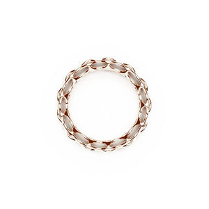 The GRID Ring | Double Slim | 18k Rose Gold Sterling