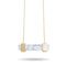Howlite | Gold | Gemstone Bar Necklace