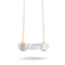 Howlite | Rose Gold | Gemstone Bar Necklace