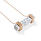 Howlite | Rose Gold | Gemstone Bar Necklace