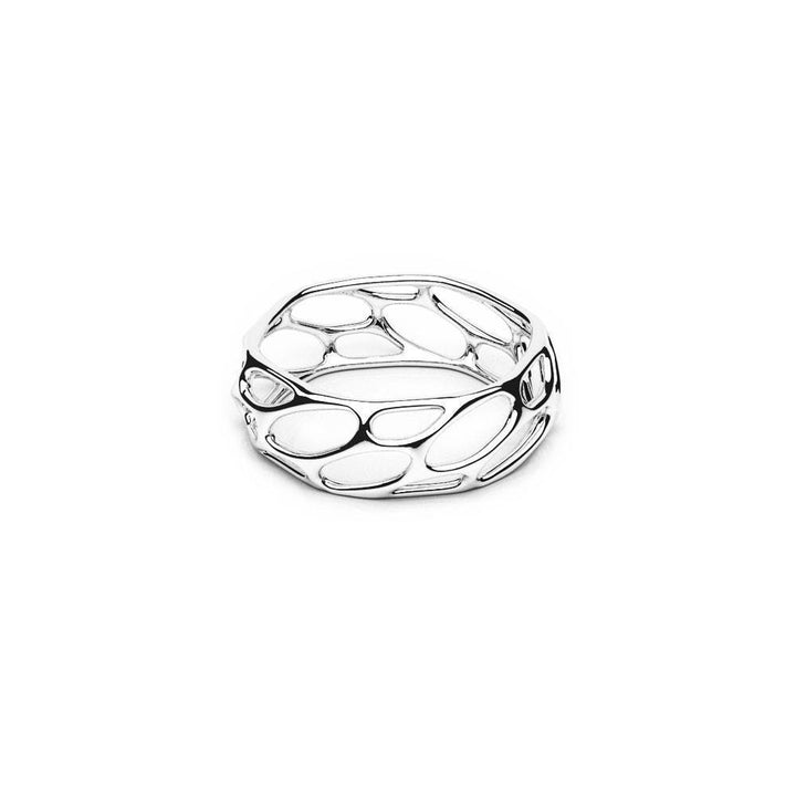 The HIVE Ring | Slim | Platinum Sterling