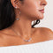 Rainbow Supernova | .925 Sterling Silver | Galaxy Glass Infinity Clasp Necklace