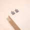 Tortuga | 18k White Gold Vermeil | .925 Sterling Silver | Cubic Zirconia Crystal Sea Turtle Earrings
