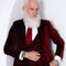 Lava Rock | Silver and Red Enamel | Fashion Santa Charm Bracelet