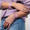 Lavender | .925 Sterling Silver | Mermaid Glass Pebble Bracelet