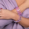 Lavender | .925 Sterling Silver | Mermaid Glass Pebble Bracelet