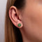 Green Jade | .925 Sterling Silver | Stone Stud Earrings