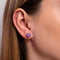 Mulberry Agate | .925 Sterling Silver | Stone Stud Earrings