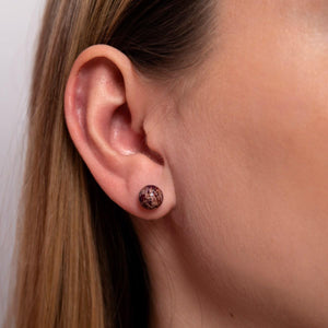 Purple Regarte | .925 Sterling Silver | Stone Stud Earrings