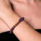 Spiritual Purity | Gold Mala Yoga Bracelet | Amethyst