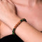 Consciousness | Gold Mala Yoga Bracelet | New Green Agate