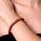 Regeneration | Gold Mala Yoga Bracelet | Red Turquoise