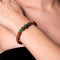Meeting of Minds | Silver Mala Yoga Bracelet | New Green Agate