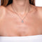 Vixen | White Gold Vermeil | Crystal Fox Charm Necklace