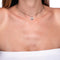 Vixen | White Gold Vermeil | Crystal Fox Charm Necklace