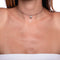 Tortuga | White Gold Vermeil | Crystal Sea Turtle Charm Necklace