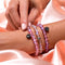 Pink | Silver | Mermaid Glass Bead Bracelet