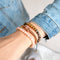 Fossil Jasper | 18k Gold | Balance Stone Macrame Bracelet