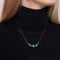 Grey | .925 Sterling Silver | Mermaid Glass Infinity Clasp Necklace