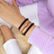Amethyst | 18k White Gold Vermeil | .925 Sterling Silver | Healing Stone Bead Bracelet