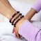 Amethyst | Silver | Balance Stone Macrame Bracelet