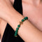 St. Teresa of Avila | Gold Cross | Green Agate Bracelet