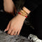 Red Turquoise | 18k Gold | Balance Stone Macrame Bracelet