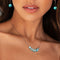 Aquamarine | .925 Sterling Silver | Mermaid Glass Infinity Clasp Necklace
