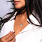 Queen | White Gold Vermeil | Crystal Honeybee Charm Necklace