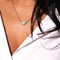Playa | White Gold Vermeil | Crystal Sea Shell Charm Necklace