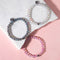 Pink | Silver | Mermaid Glass Bead Bracelet