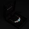 Rainbow White | Gold Vermeil | Mermaid Glass Infinity Clasp Necklace