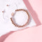 18k Rose Gold | Crystal Pave Ball Bracelet | White