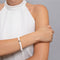 Fuji | Silver | White Lava Rock Bracelet