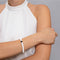 Krakatoa | Gunmetal | White Lava Rock Bracelet