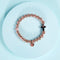 18k Rose Gold and Silver | Gilded Cross Bracelet