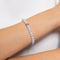 Blue | White Gold Vermeil | Glitter Glass Bead Bracelet