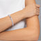 Blue | White Gold Vermeil | Glitter Glass Bead Bracelet