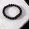 Gunmetal Crown | Matte Black Agate | Kingdom Bead Bracelet