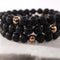 Men's | Pompeii | Lava Rock | 18k Rose Gold | Bead Bracelet