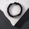 Silver Crown | Matte Black Agate | Kingdom Bead Bracelet
