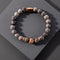 18k Rose Gold Lion | Leopard Jasper | Kingdom Bead Bracelet