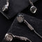 Men's | Emcee | Silver | White Crystal Headphones Necklace