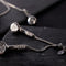 Men's | Emcee | Silver | White Crystal Headphones Necklace