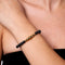 Ambition | Gold Aura Black Line Agate Bracelet