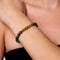 Perseverance | Gold Aura New Green Agate Bracelet