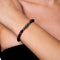 Friendship | Silver Aura Mulberry Agate Bracelet