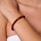 Focus | Silver Essence Red Veined Stone Bracelet
